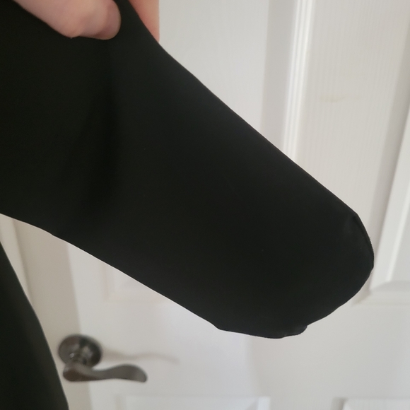 Fake Translucent Fleece Lined Black Pantyhose - Picture 4 of 8
